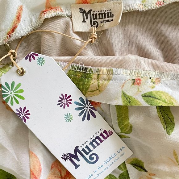Show Me Your Mumu Floral Y2K Cottage Mini SKirt Size Small-Medium New H37 - Picture 2 of 8